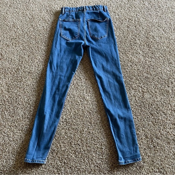 Zara High Rise Jeggings Women’s 6 Blue Medium Wash Super Elastic Pants Skinny - Picture 8 of 12